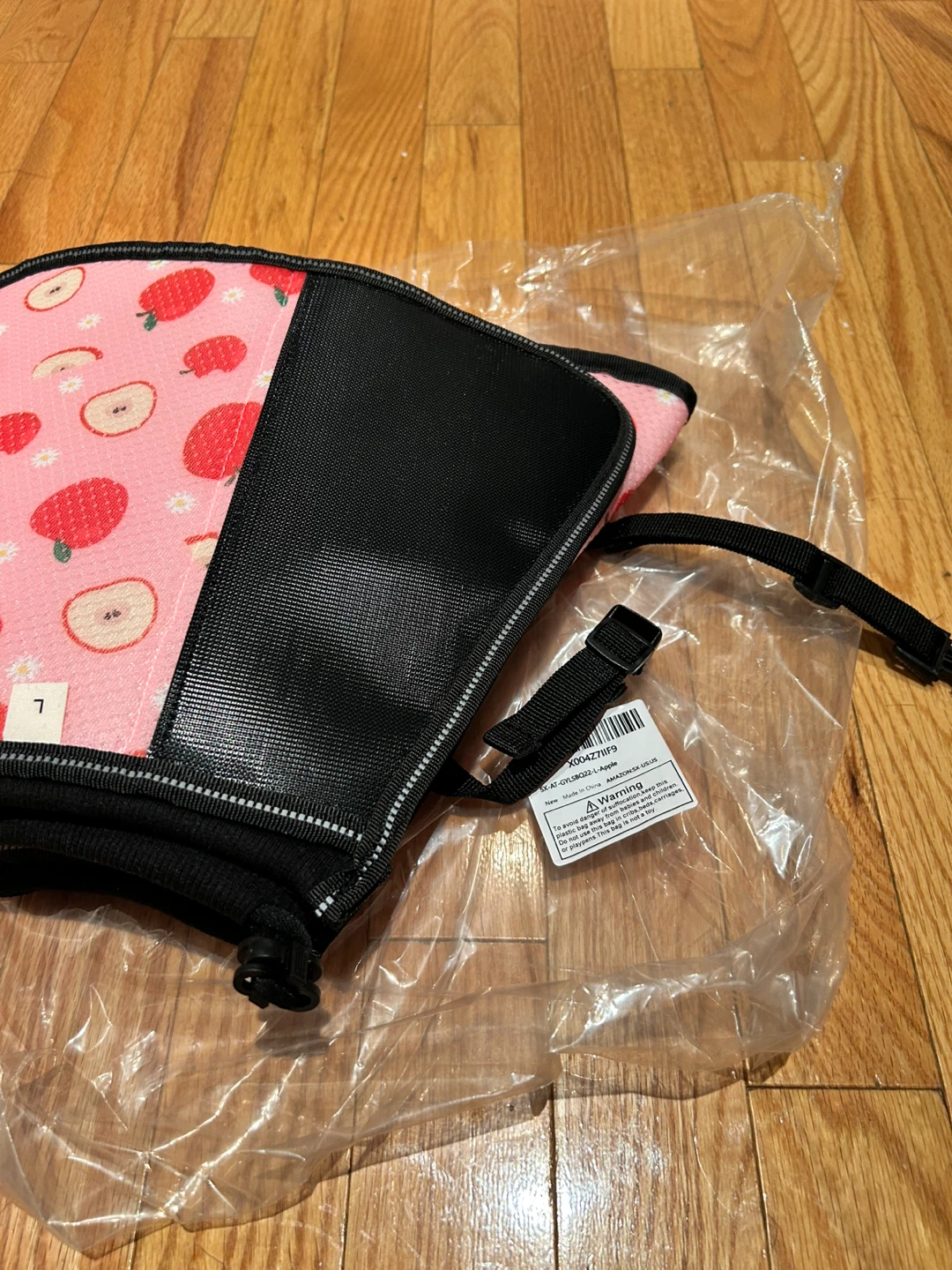Pet Recovery Collar - Pink Apple Pattern - photo 3