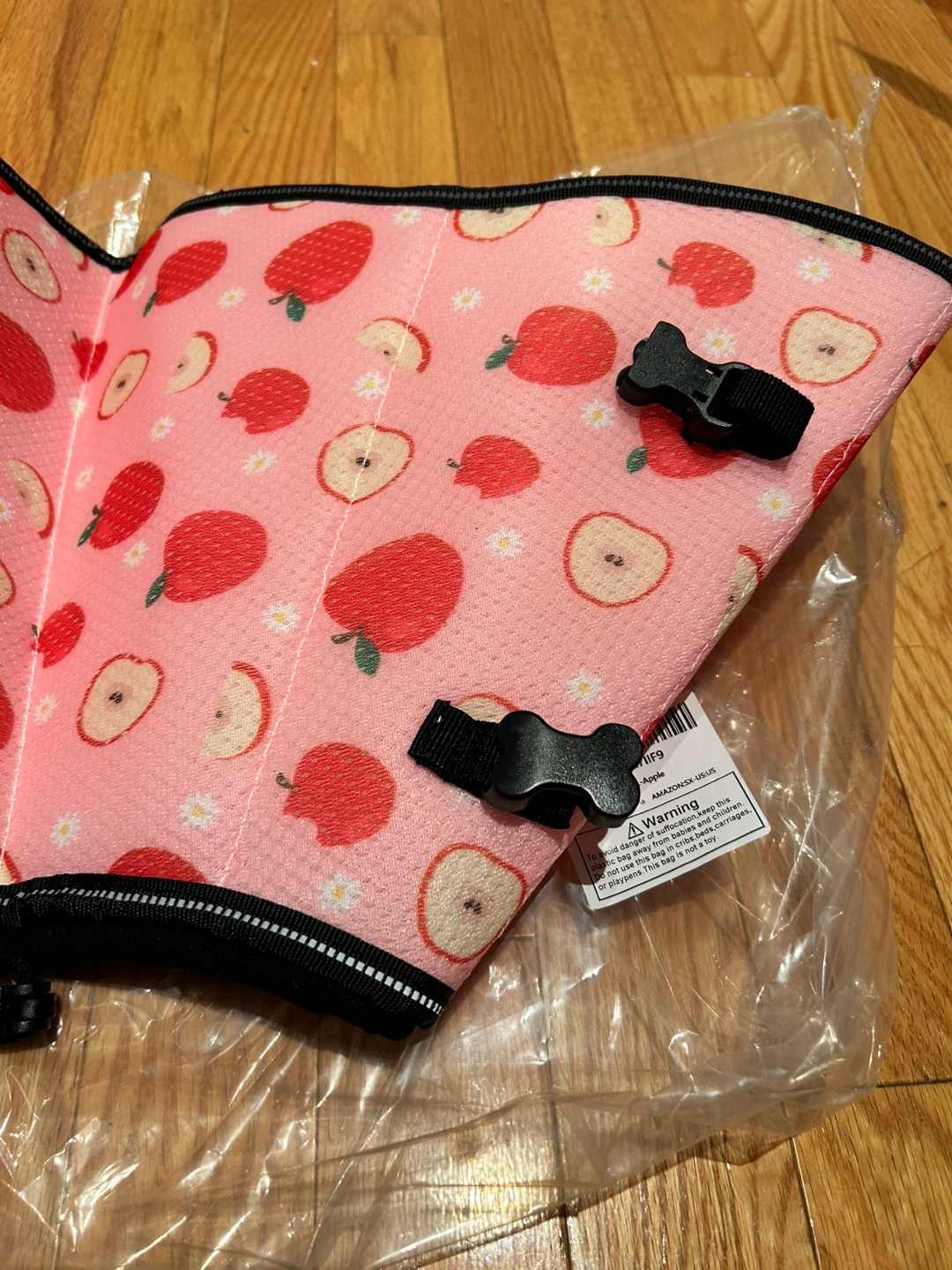 Pet Recovery Collar - Pink Apple Pattern - photo 2