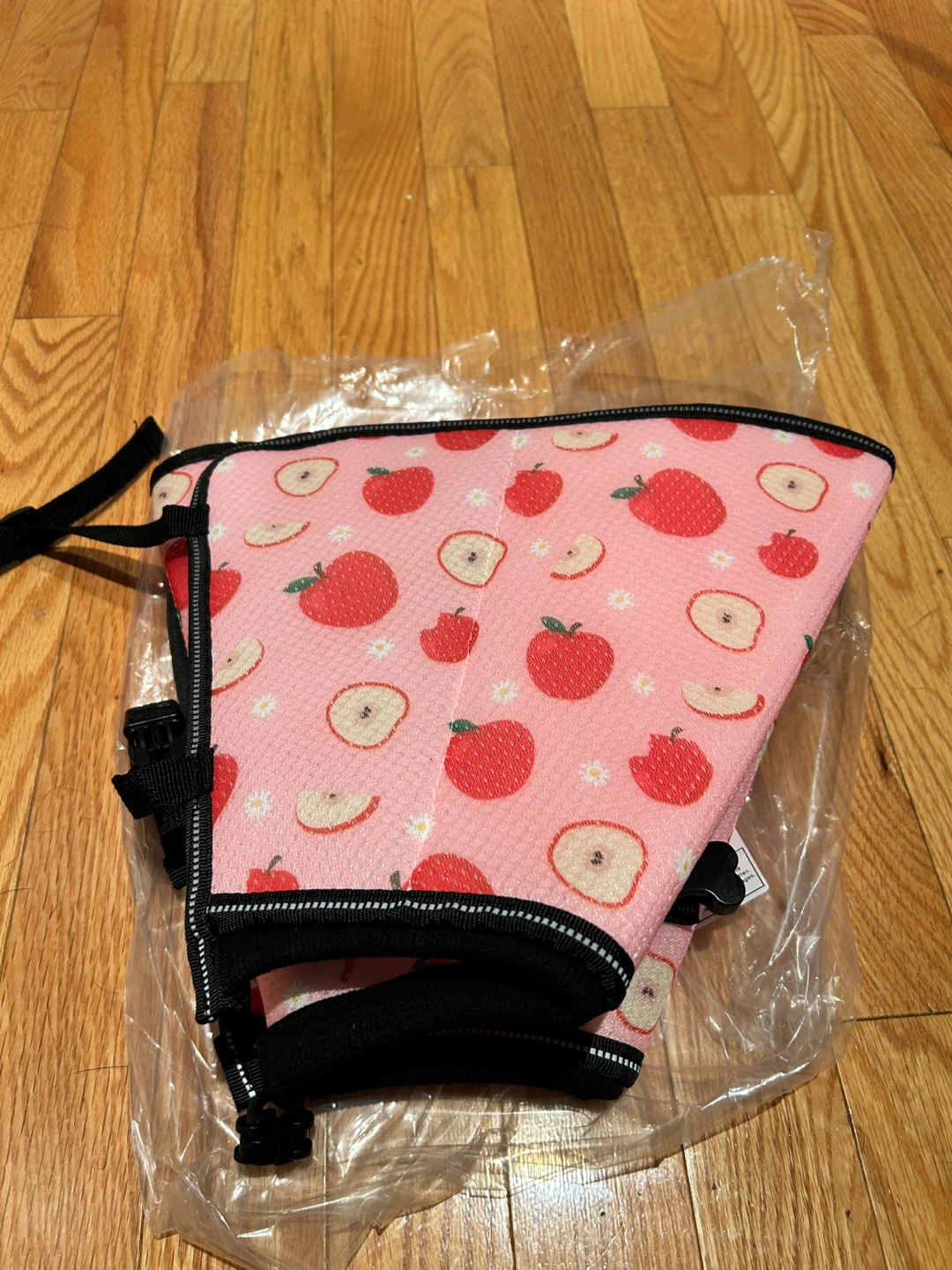 Pet Recovery Collar - Pink Apple Pattern