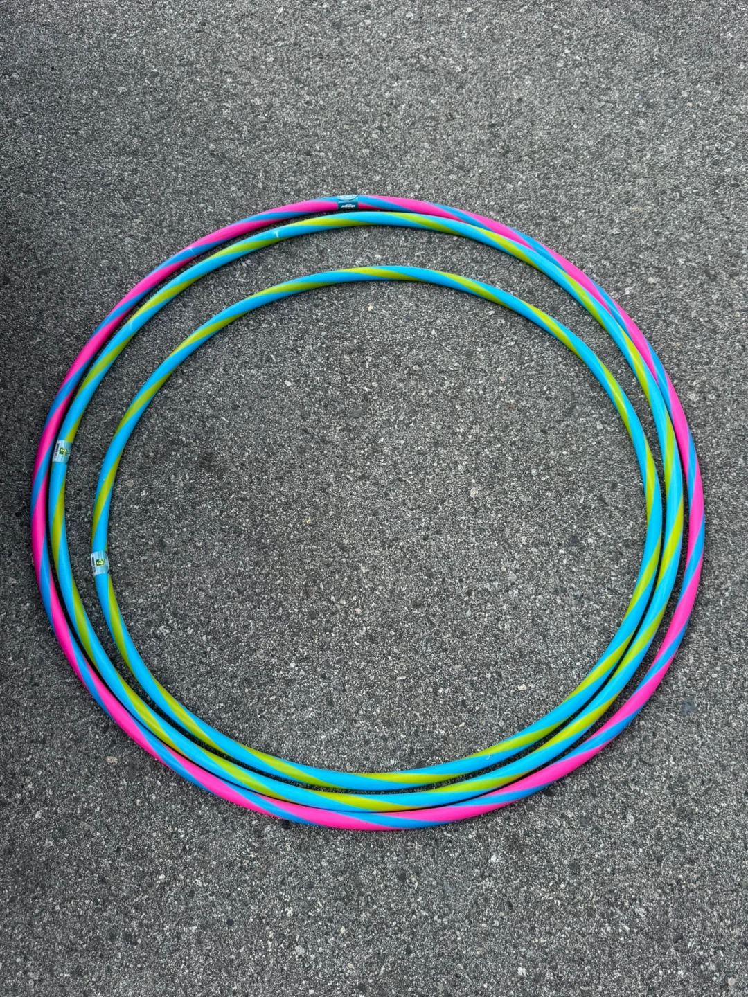 Set of 3 Hula Hoops - Pink, Blue, and Green