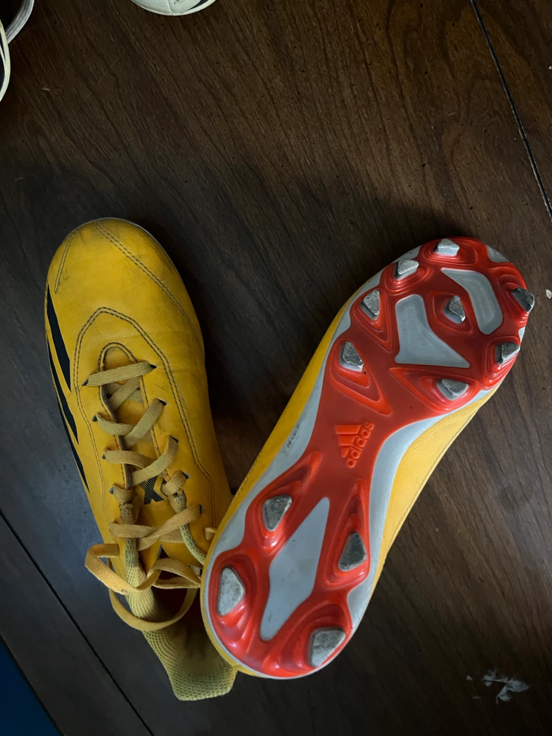Adidas Yellow Soccer Cleats size 5 - photo 3