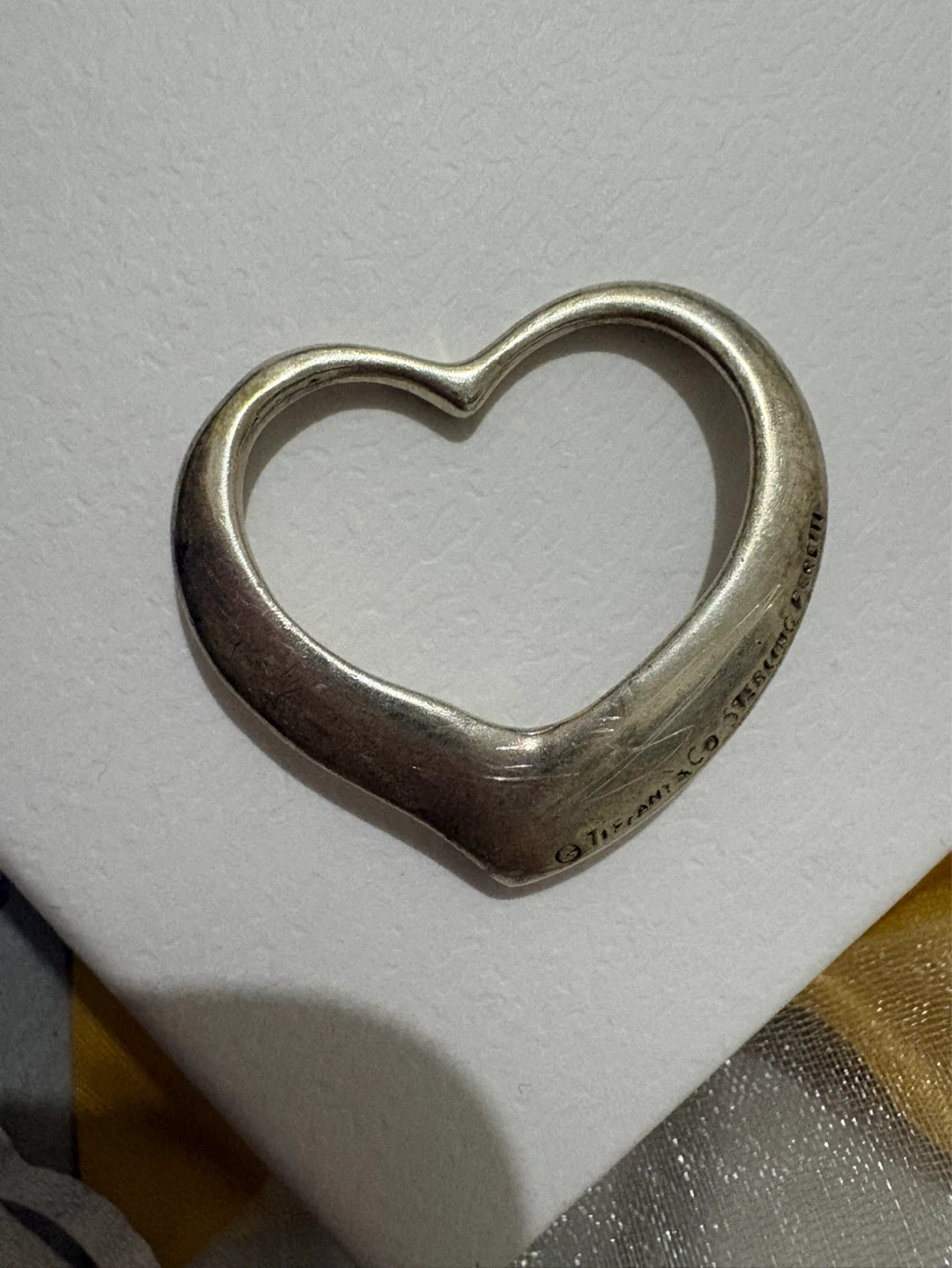 Tiffany & Co. Sterling Silver Open Heart Pendant - photo 2