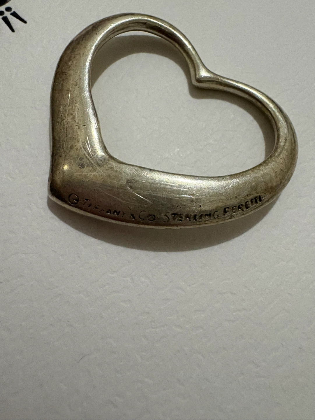 Tiffany & Co. Sterling Silver Open Heart Pendant - photo 3