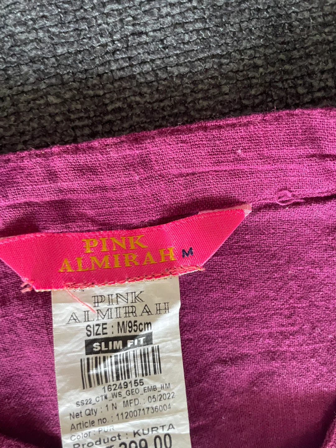 Pink Almirah Kurta - Size M - photo 5