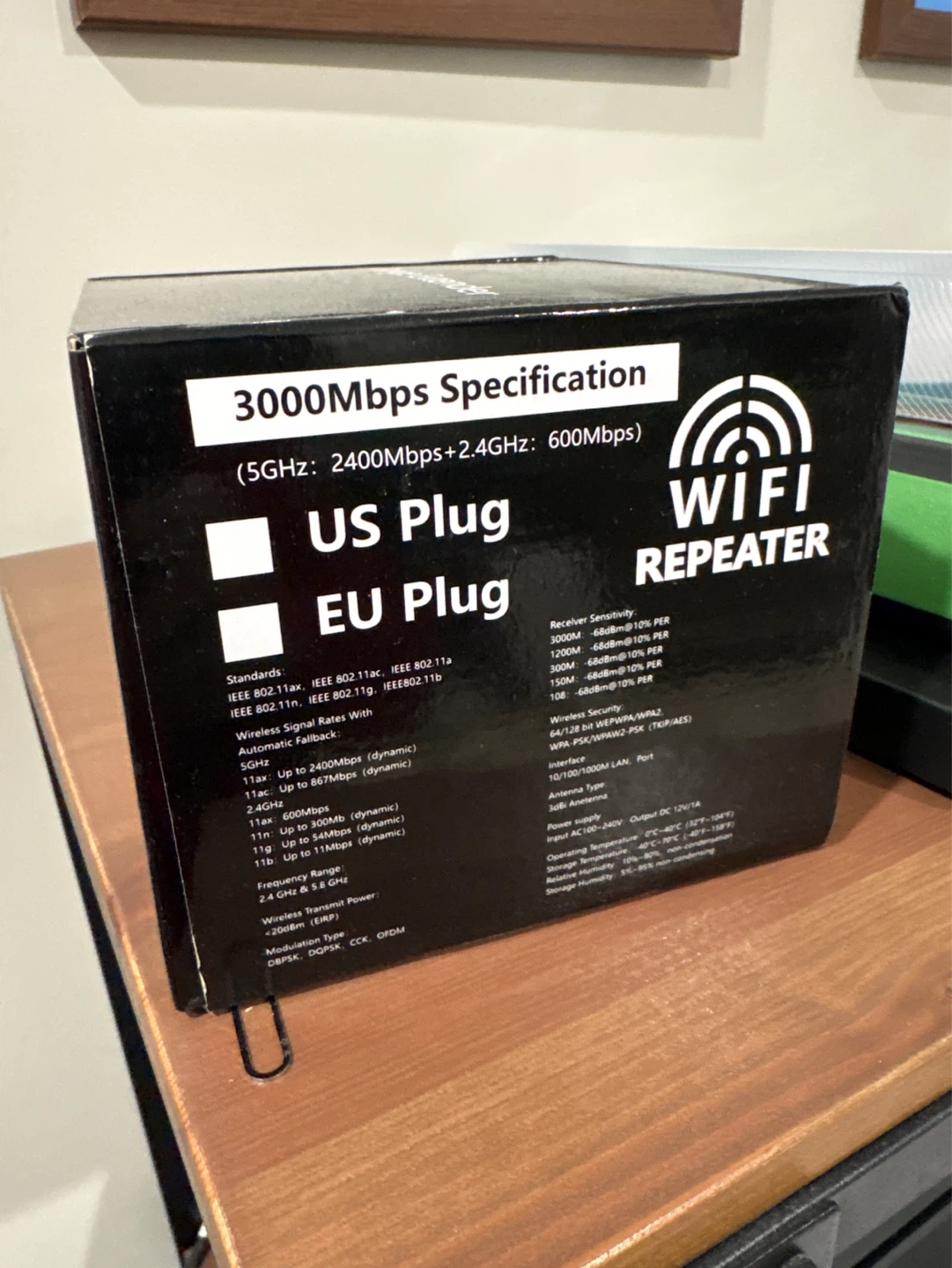 3000Mbps WiFi Repeater US/EU Plug