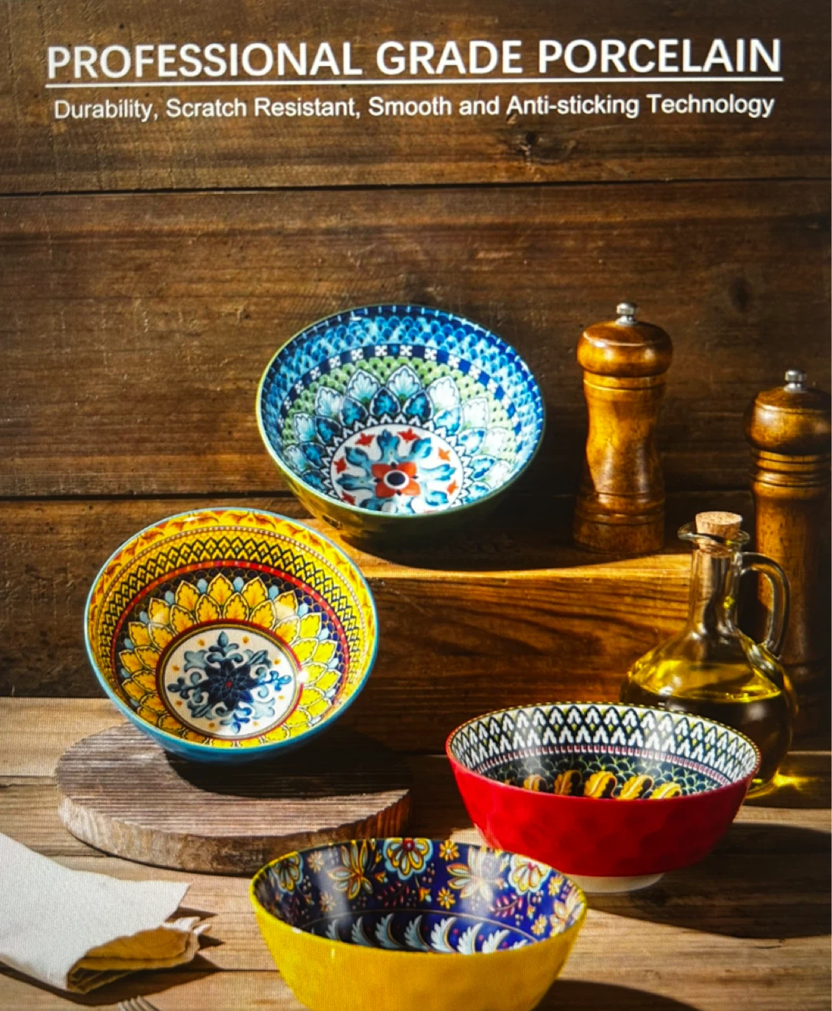 Set of 4 Decorative Porcelain Bowls - photo 3