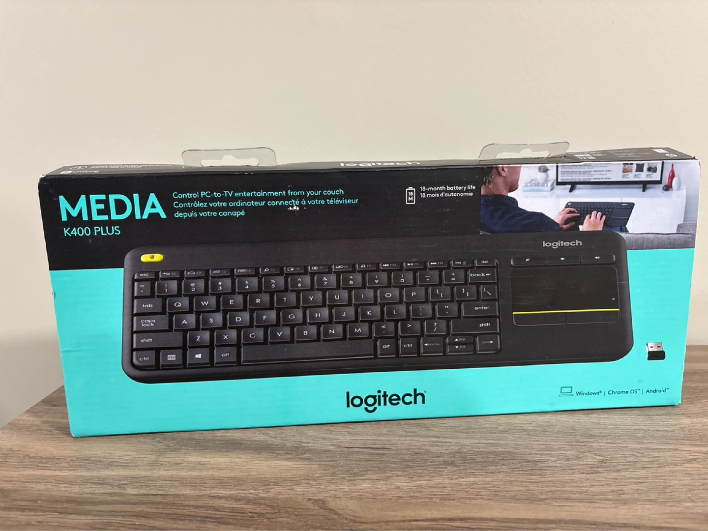 Logitech Media K400 Plus Wireless Touch Keyboard - photo 2