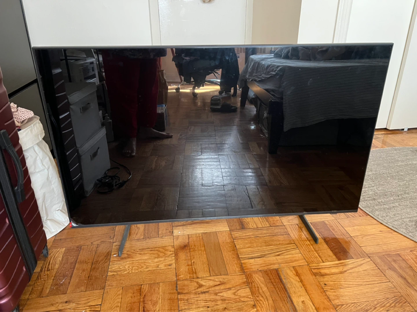 Black Flat Screen Television