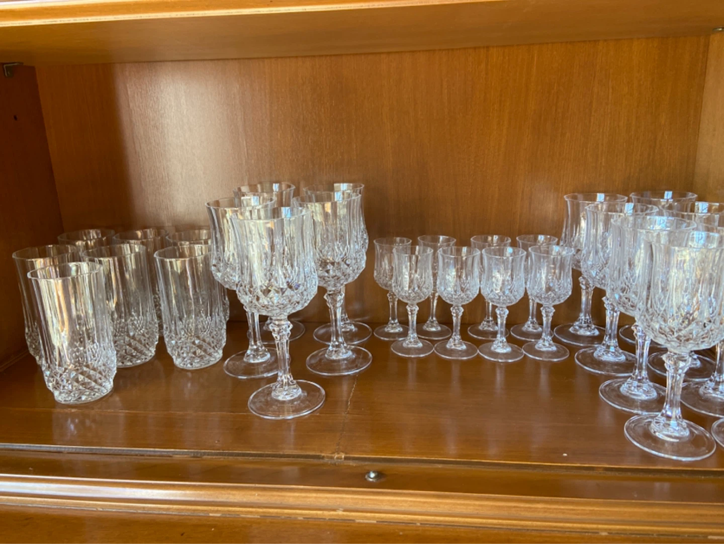 Cristal d’Arques Longchamp Crystal Wine Glasses and Tumblers Set