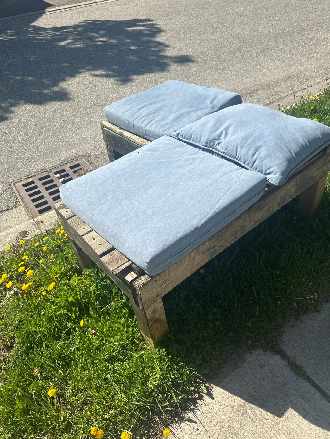 Outdoor Bench with Cushions - photo 2