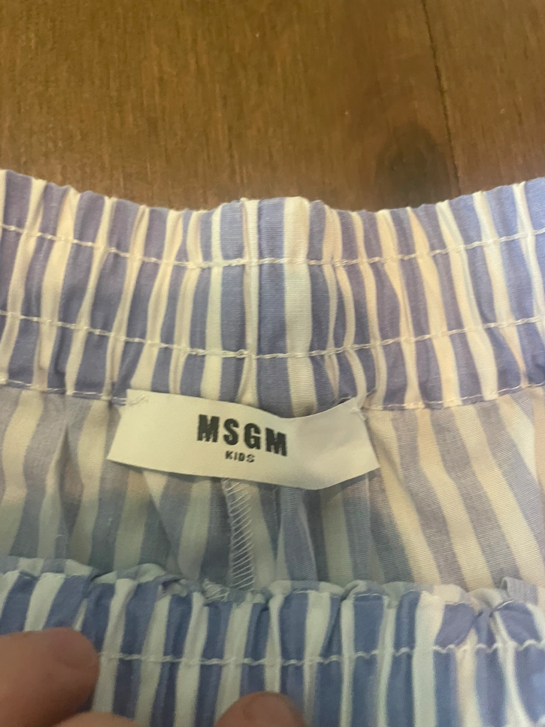 MSGM Kids Striped Shorts with Floral Pocket - photo 4