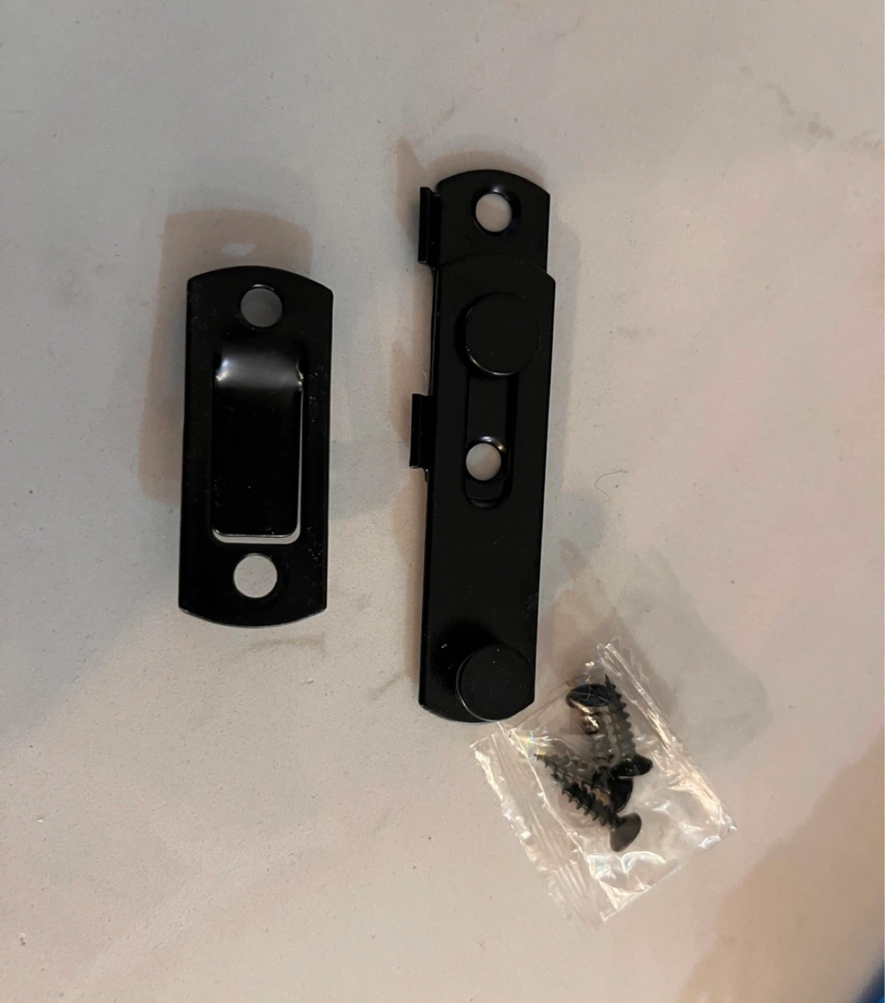 Black Metal Sliding Door Latch NEW - photo 2