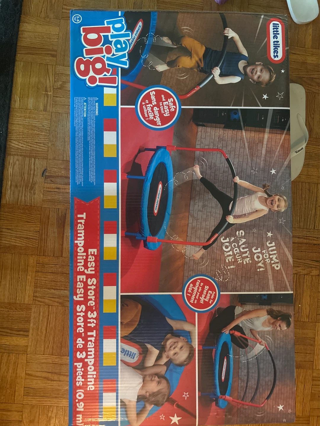 Little Tikes Play Big! Easy Store 3ft Trampoline