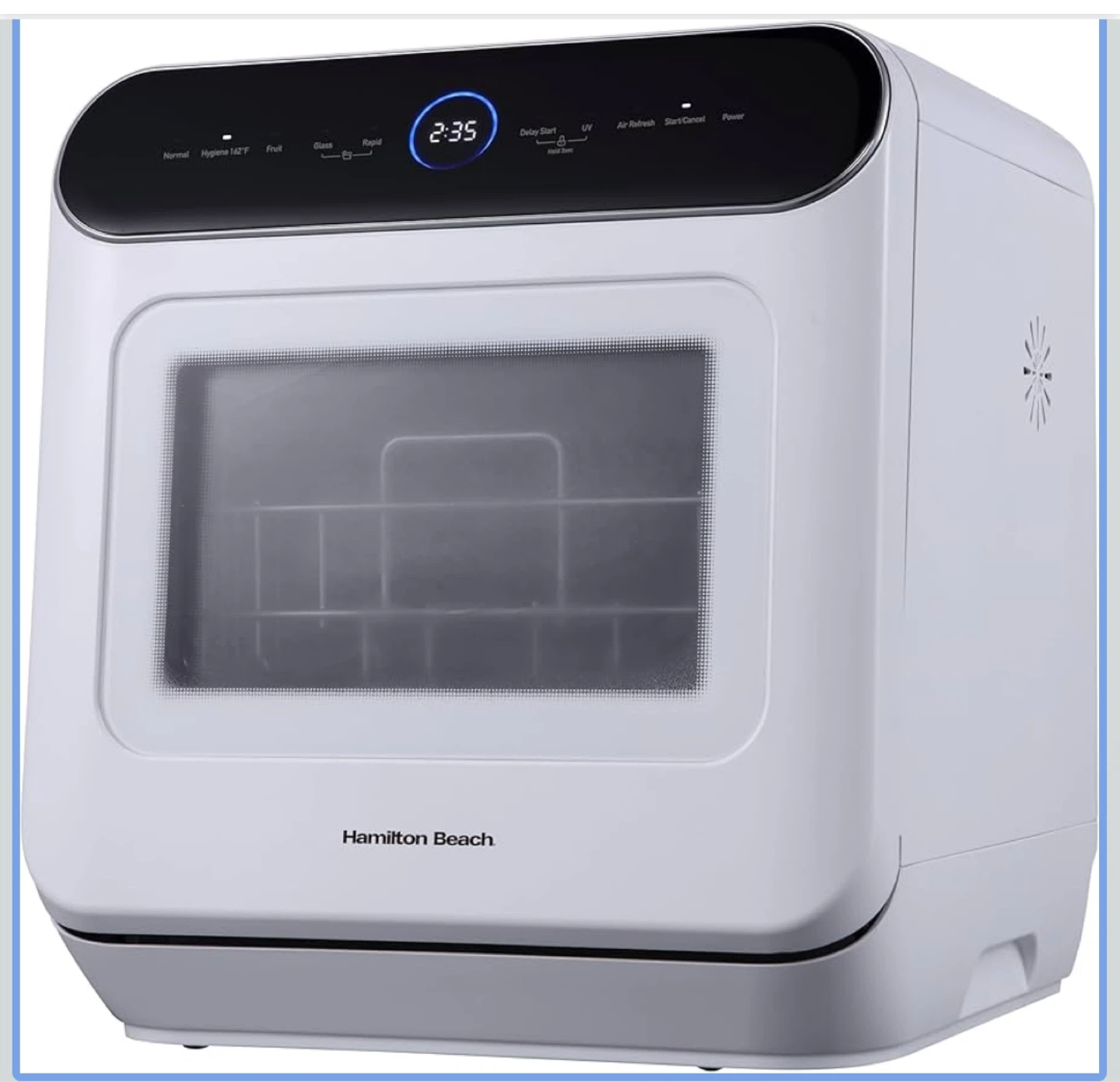 Hamilton Beach Portable Countertop Mini Dishwasher - White