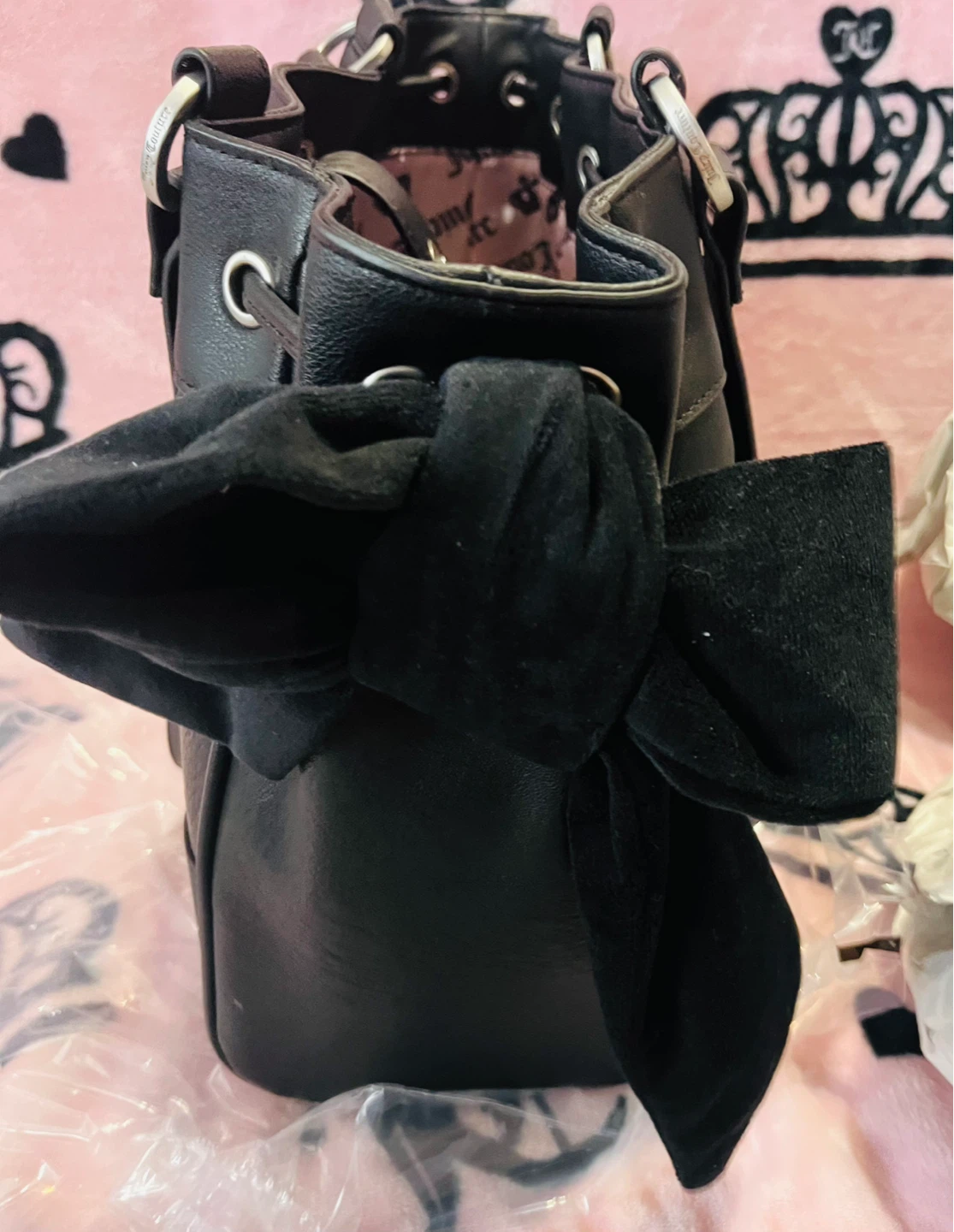 Viral Limited Edition Juicy Couture Crown Tote Bag - Black - photo 5
