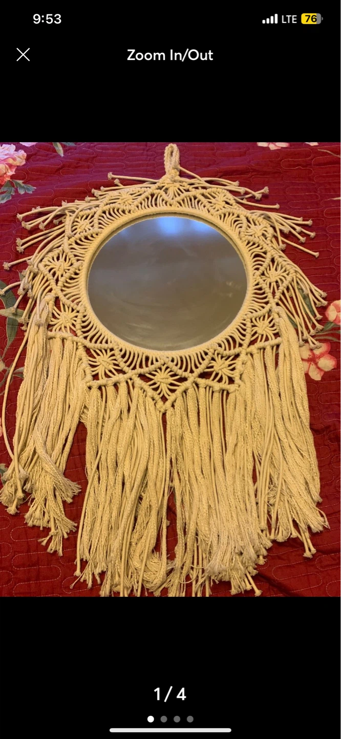 Bohemian Macrame Wall Mirror - photo 2