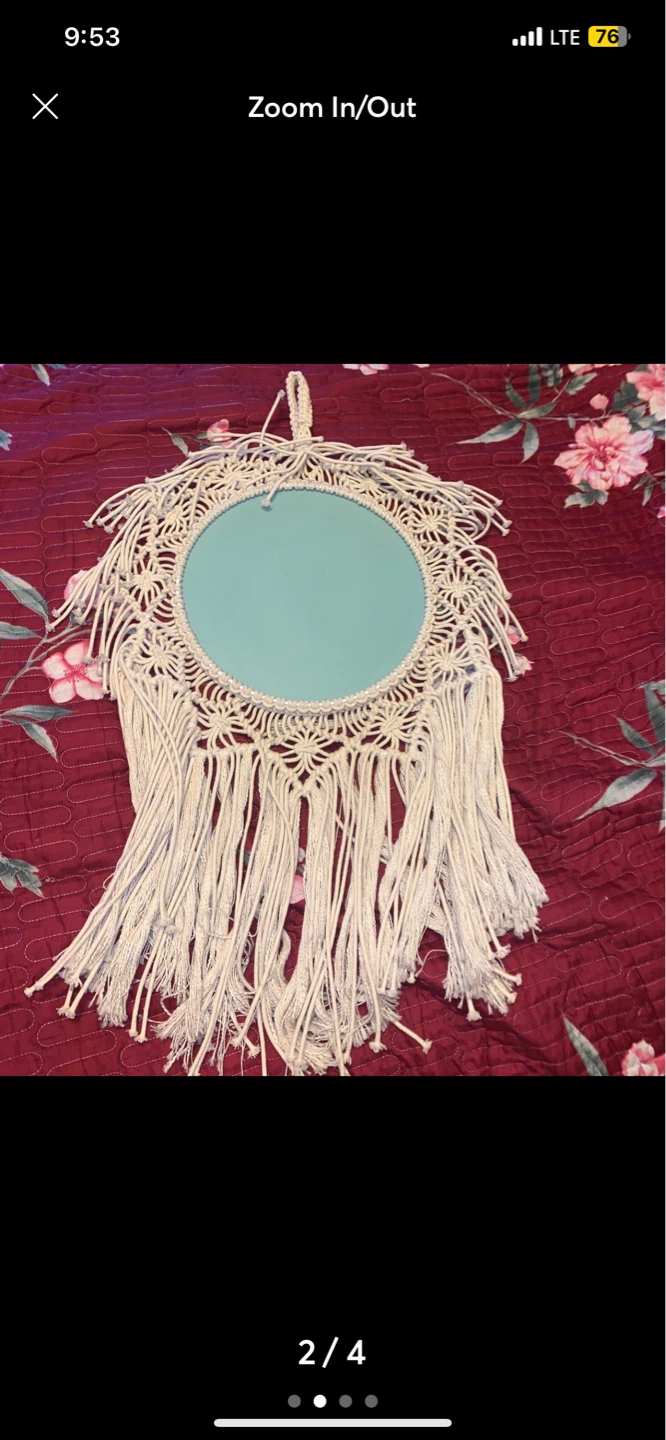 Bohemian Macrame Wall Mirror