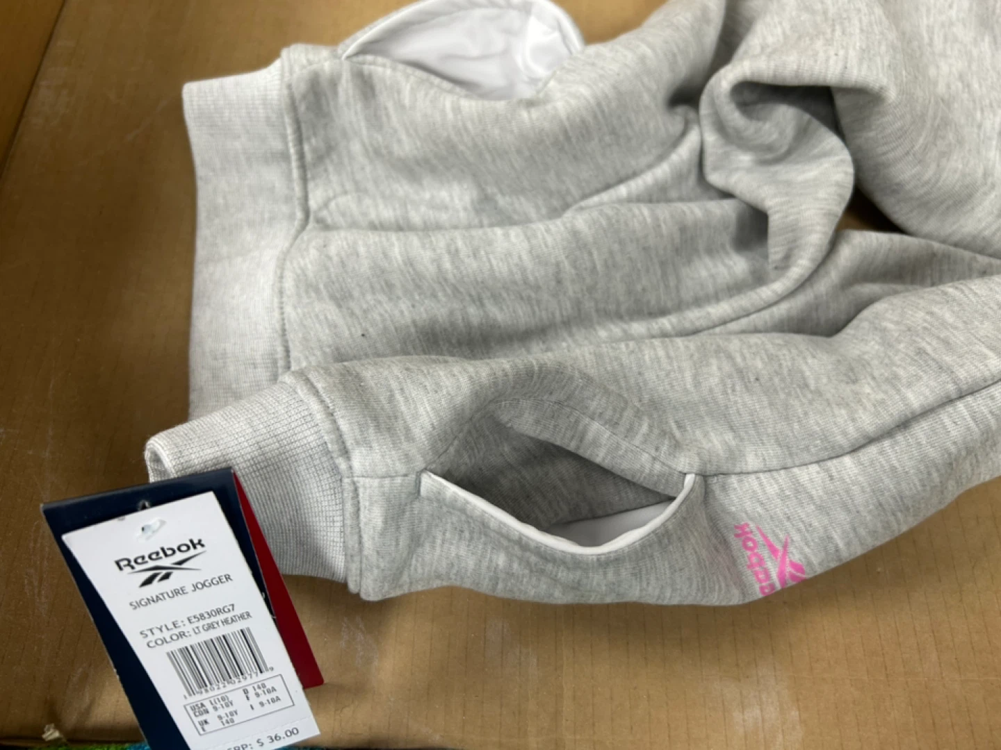 Reebok Signature Jogger Pants - Lt Grey Heather - photo 3