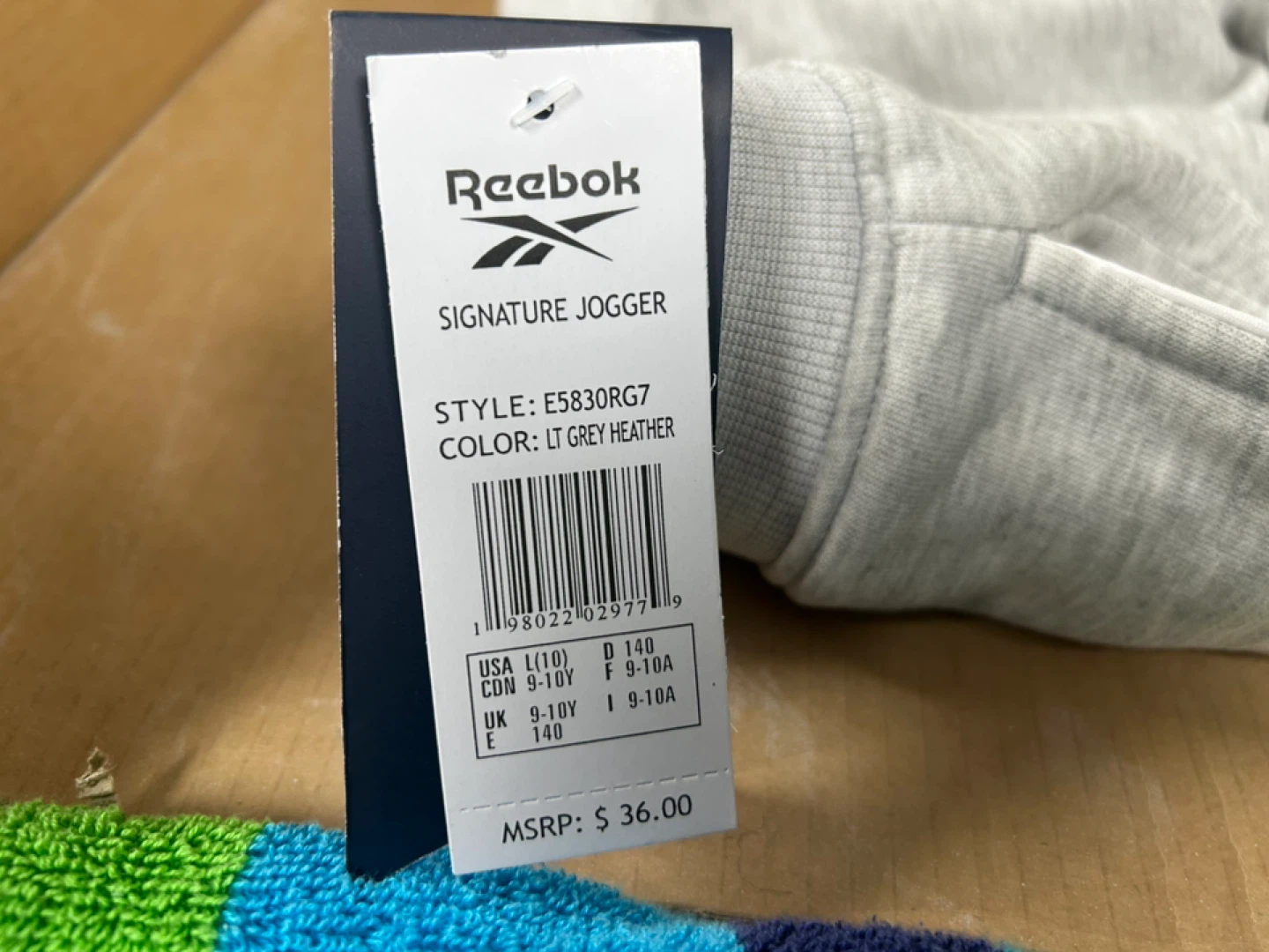 Reebok Signature Jogger Pants - Lt Grey Heather - photo 4
