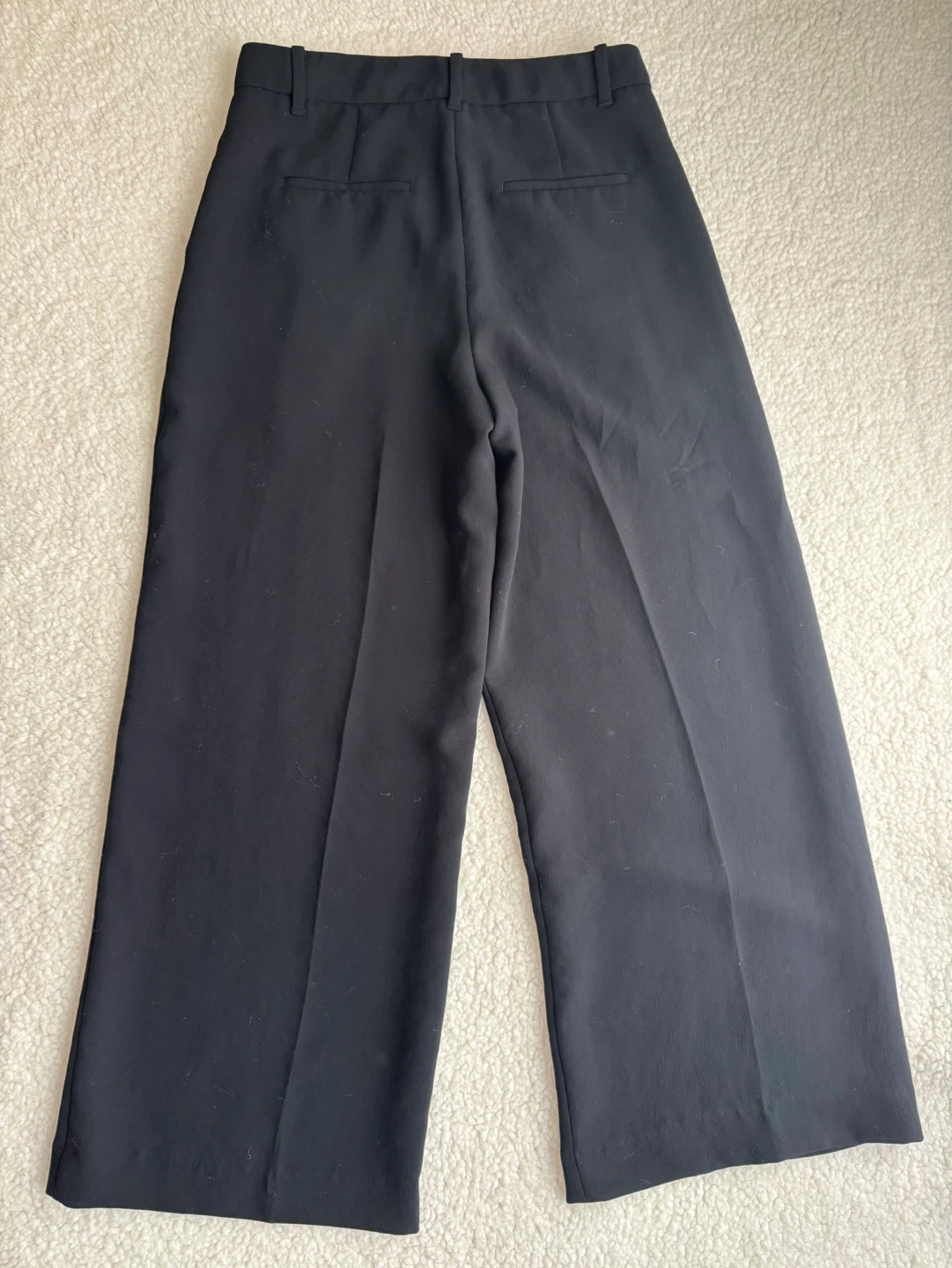 Wilfred "The Effortless Pant" Black Wide Leg Trousers Size 8 - photo 2