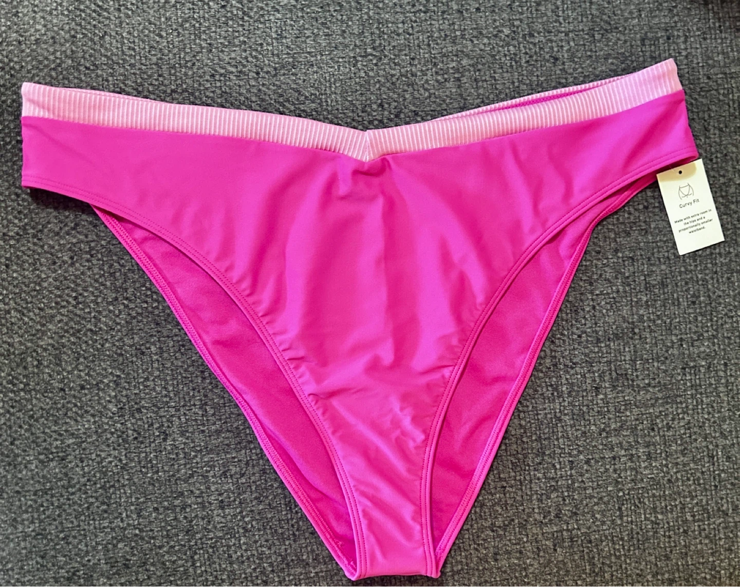 Hollister Curvy Fit Pink Bikini Bottoms - XXL
