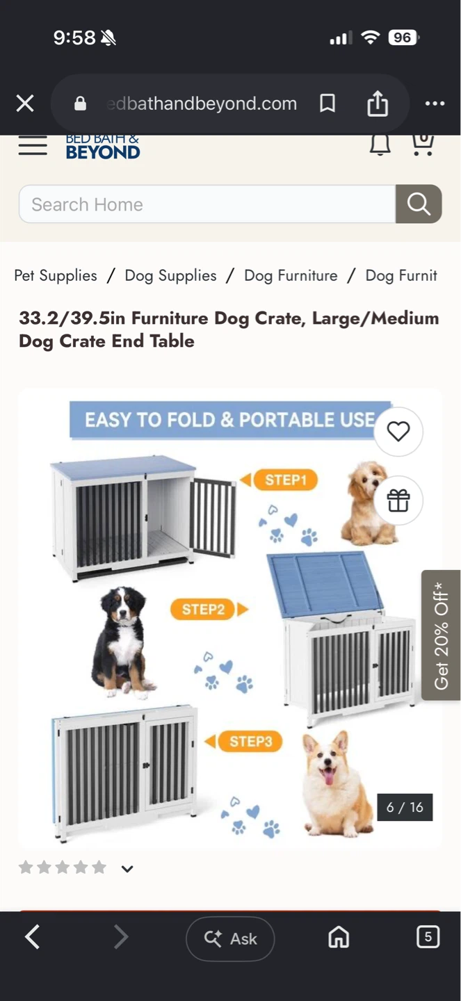 Furniture Dog Crate End Table - photo 5