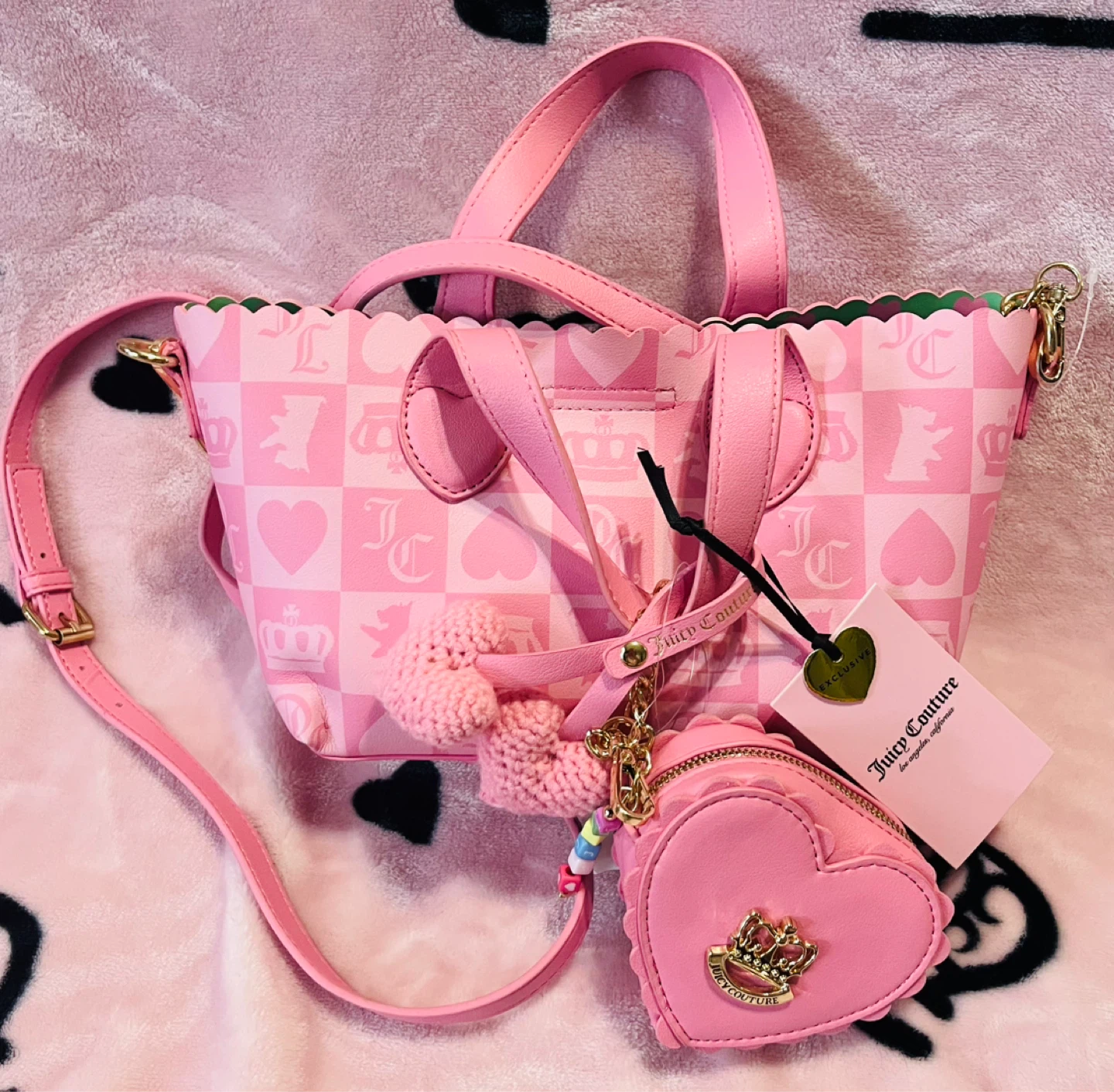 Juicy Couture Pink Heart Mini Bag Charm