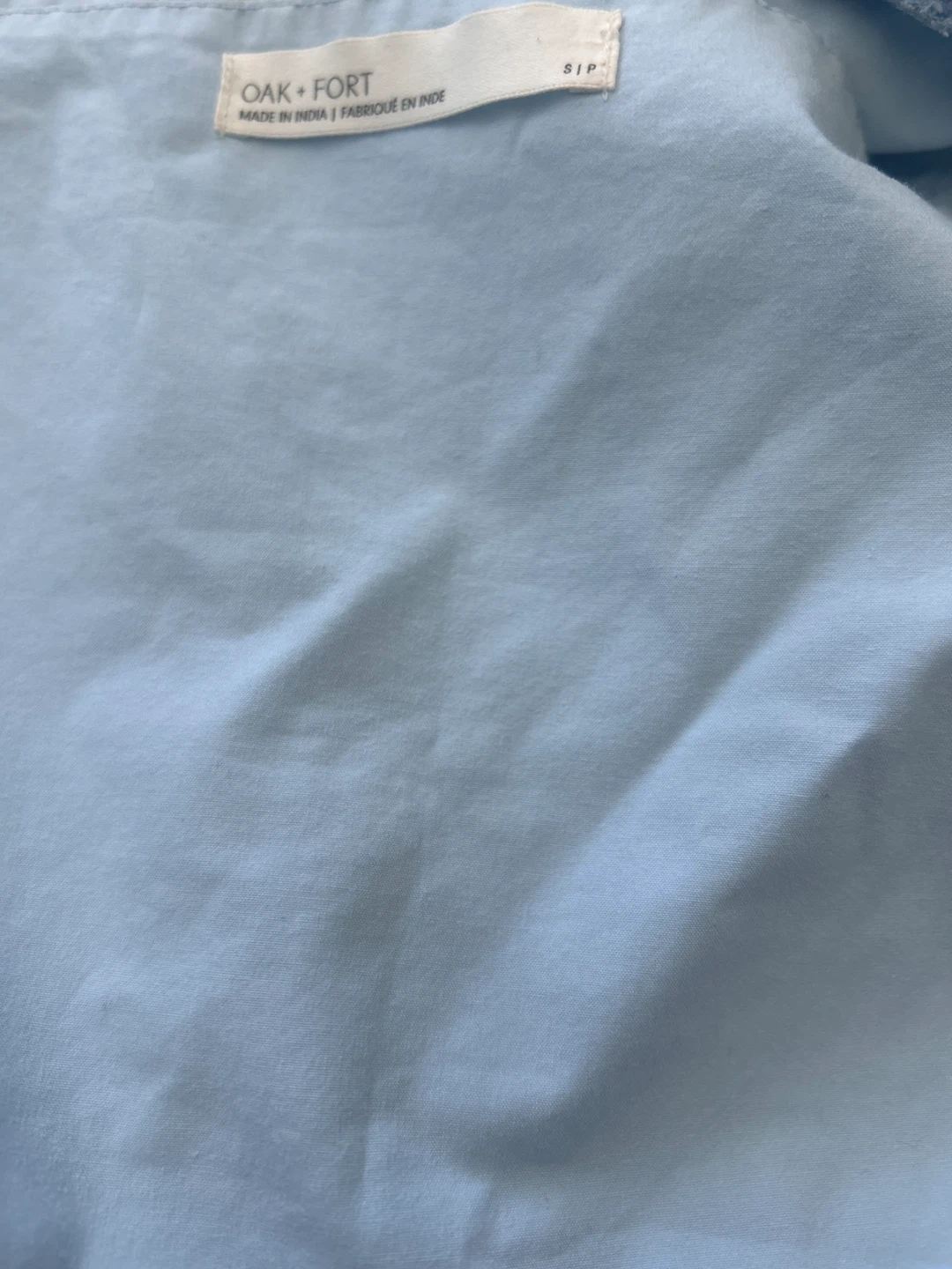 OAK + FORT Blue Puff Sleeve Tiered Dress - photo 2