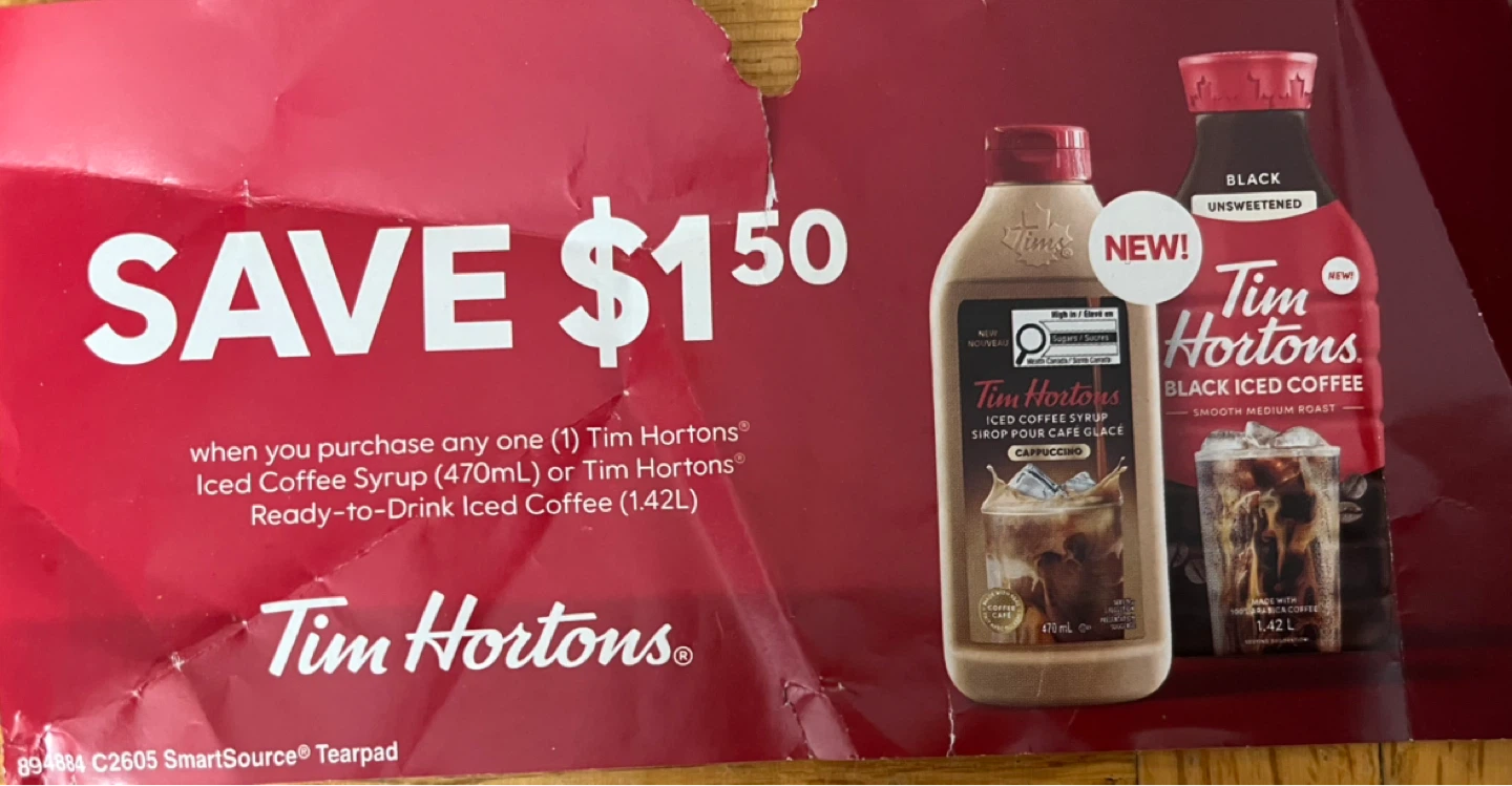 Tim Hortons coupon