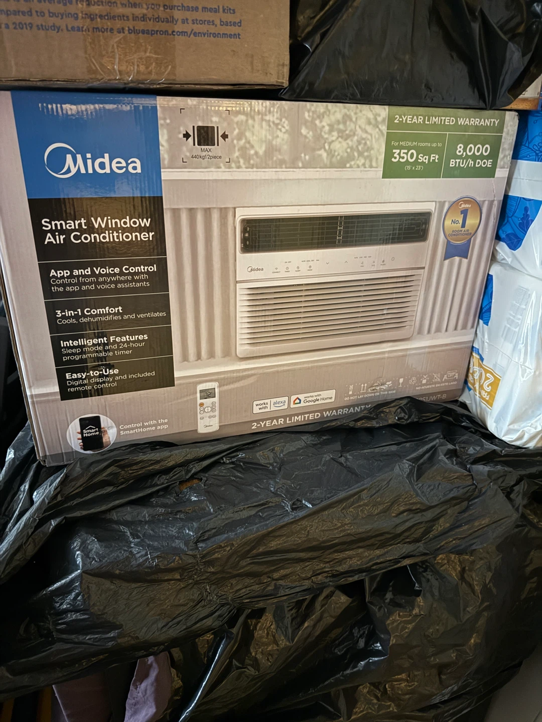Midea Smart Window Air Conditioner 8,000 BTU
