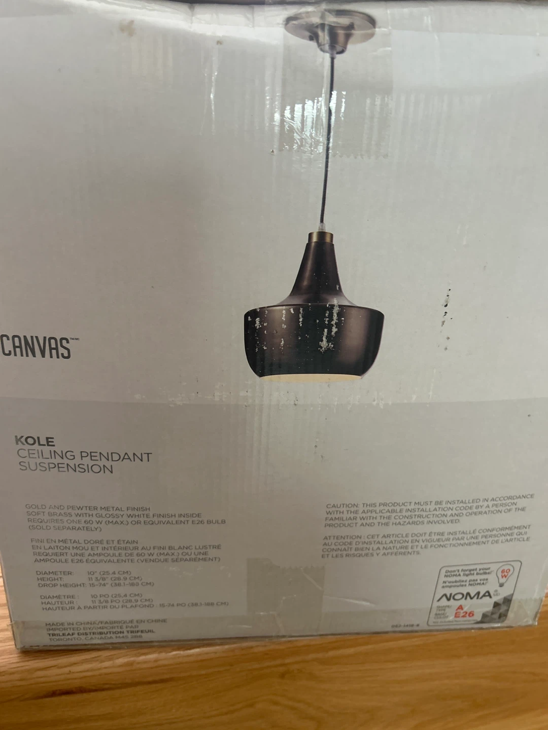 CANVAS KOLE Ceiling Pendant Light - photo 2