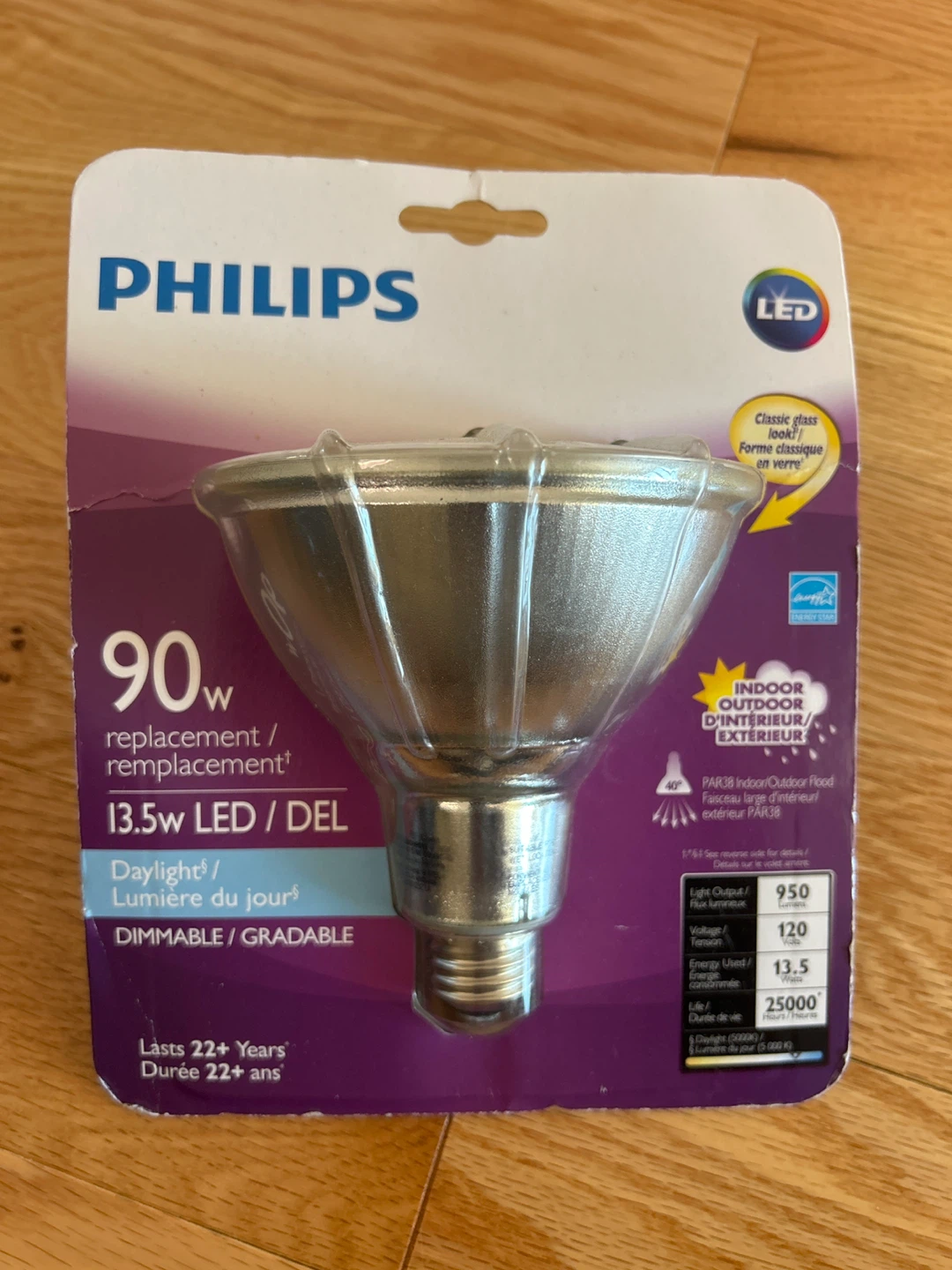 Philips 13.5W LED PAR38 Dimmable Bulb
