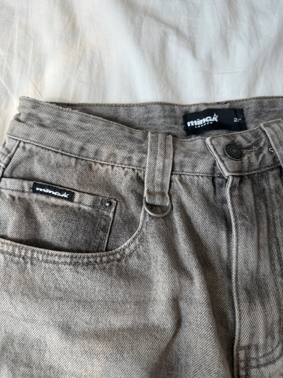 Minga London Grey Wash Wide Leg Jeans - photo 2