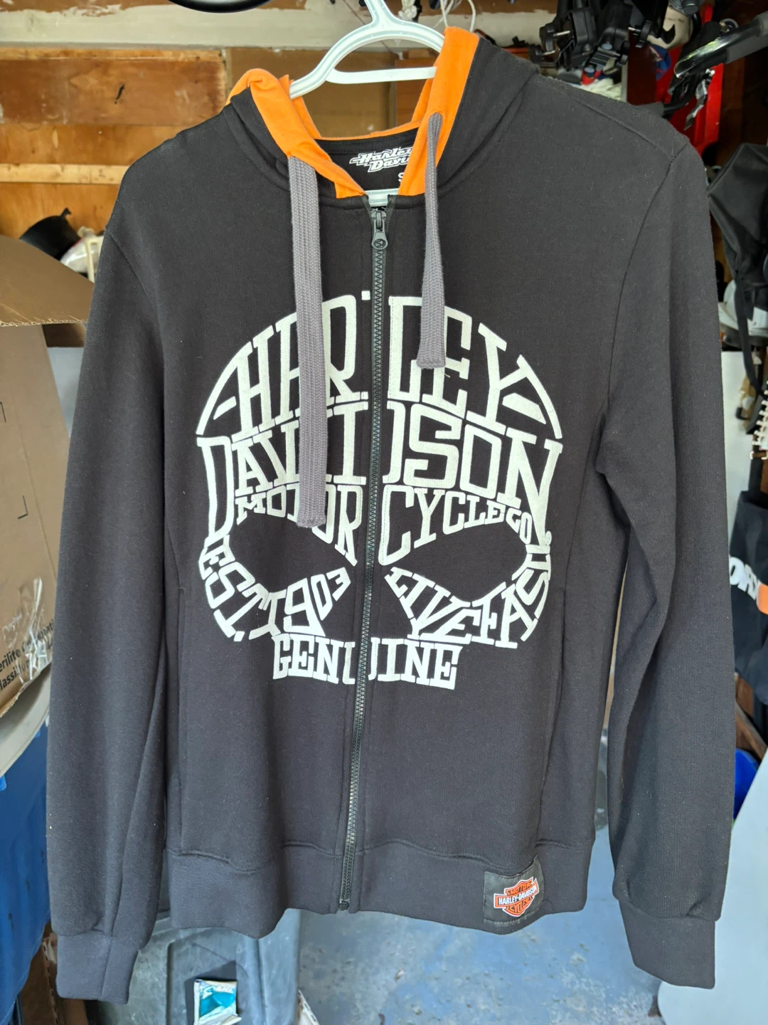 Women’s Harley-Davidson Black Full Zip Hoodie - Size S