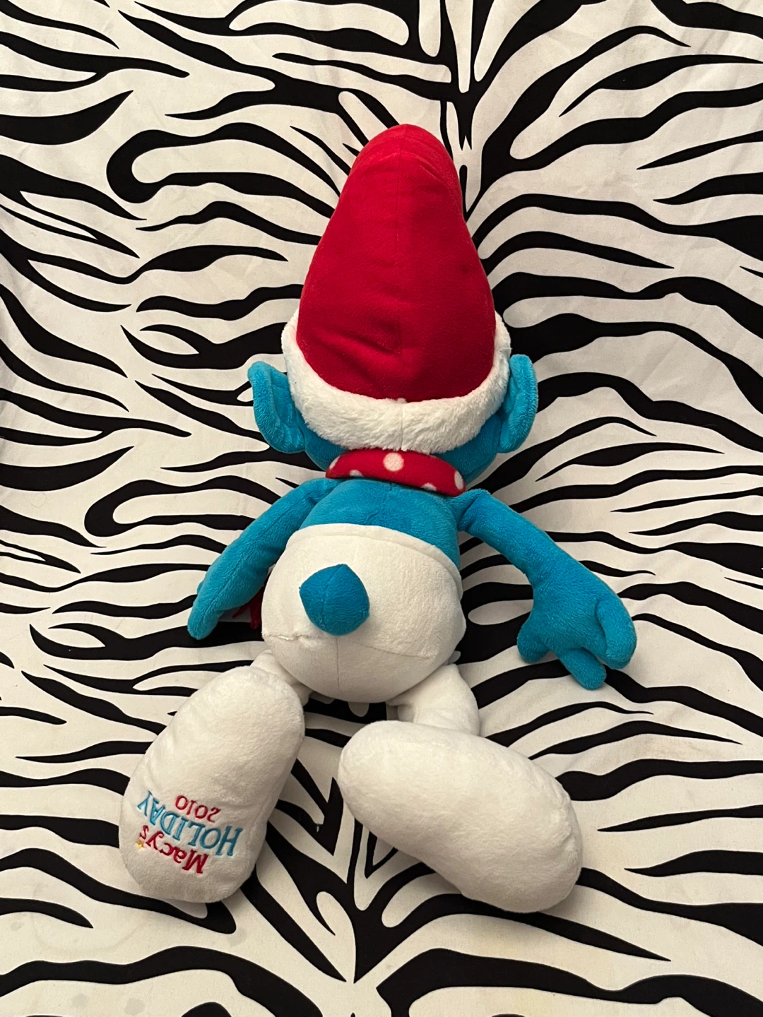Macys 2010 Holiday Christmas Large Smurf 22" Soft Plush ❤️ - photo 4