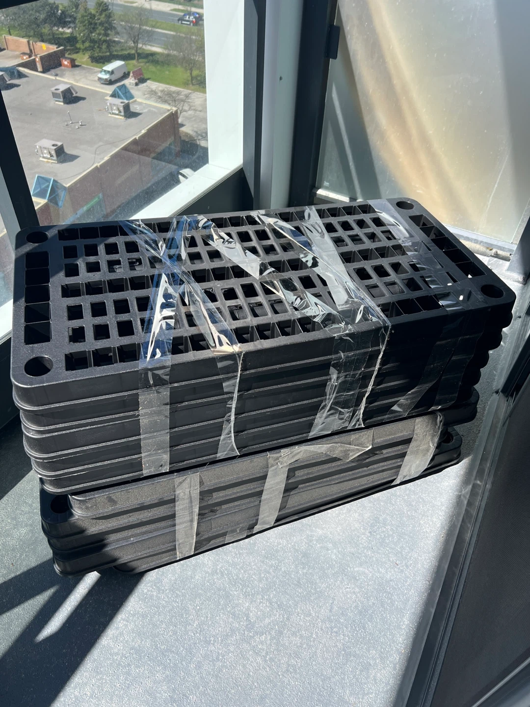 Stackable Black Plastic Trays (5 shelving ) - photo 2