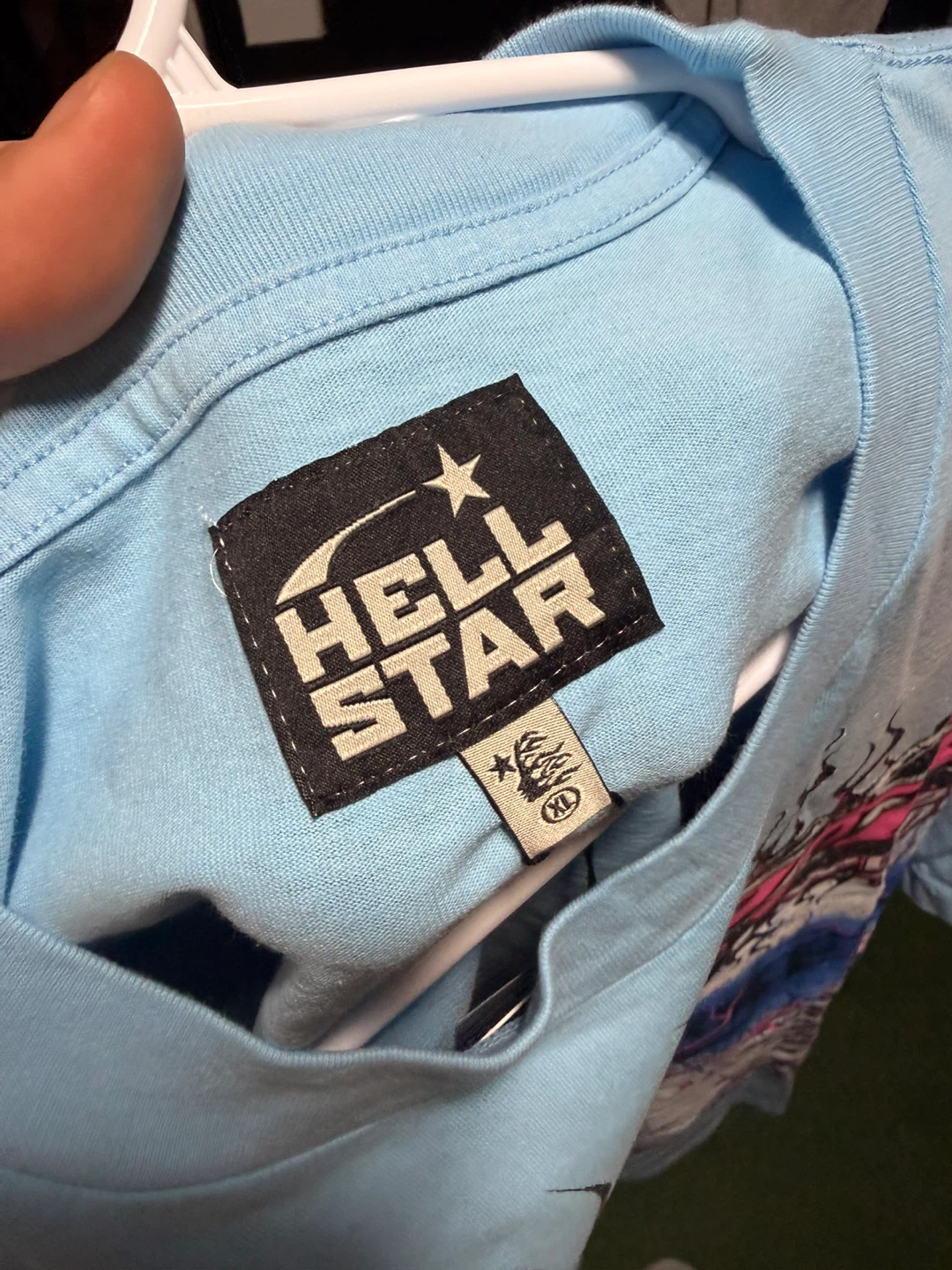 Hellstar World Tour T-Shirt - Light Blue - XL - photo 3