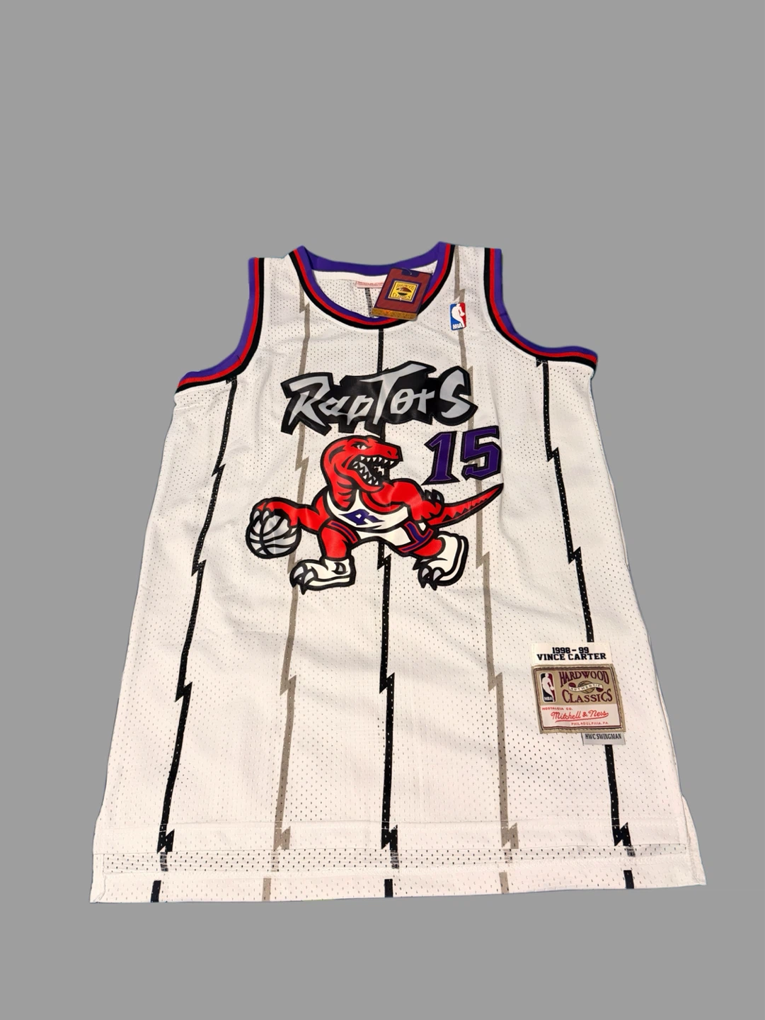 Vince Carter Raptors White Jersey #15 Retro Men’s Large - photo 2
