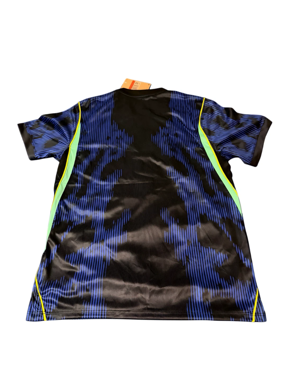 Team Brazil Soccer Jersey Black Blue Mens Large - photo 2