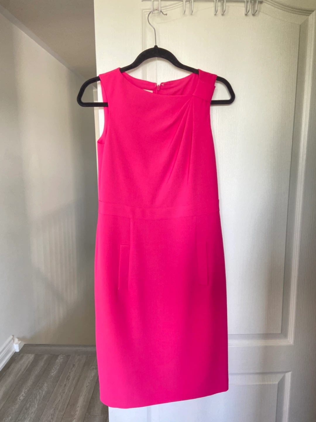 Anne Klein Women's Pink Sleeveless Sheath Dress Size 4