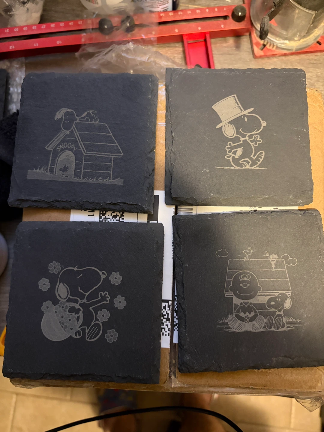 Laser Engraved Slate Coasters - photo 4