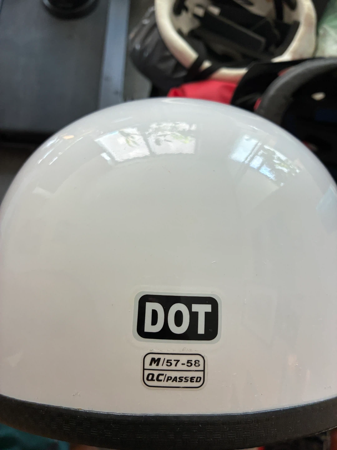 DOT Approved Vintage Sun Visor Open-Face Scooter Helmet - photo 3