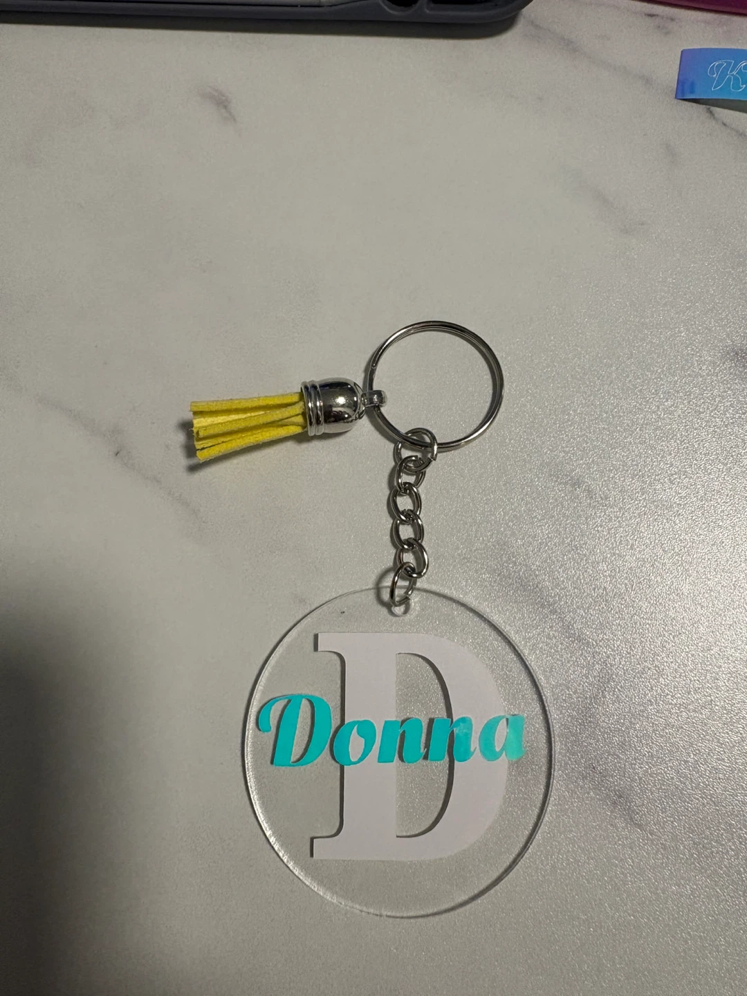 Custom Acrylic Keychain with Tassel