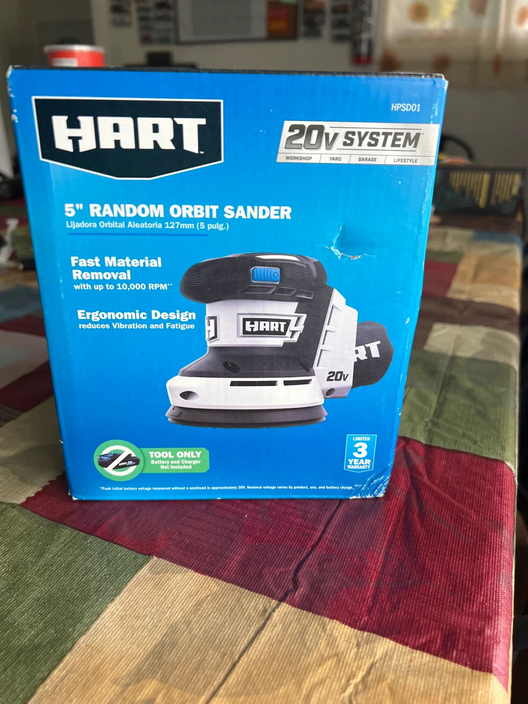 HART 20V System 5" Random Orbit Sander (Tool Only)