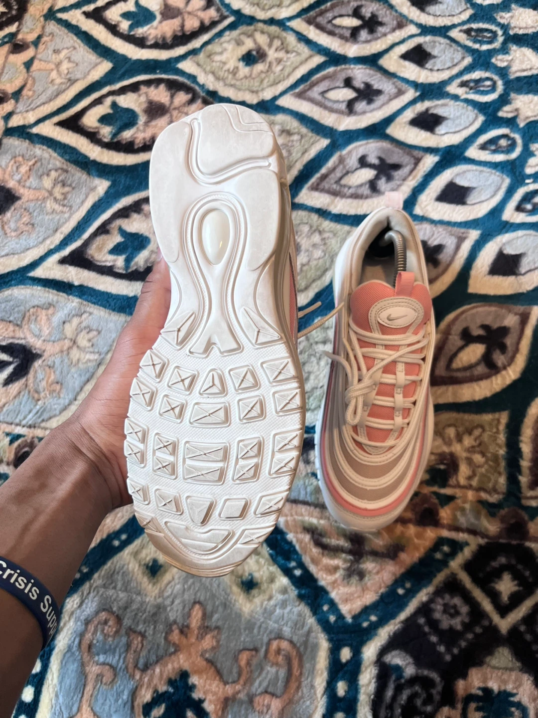 Nike Air Max 97 Women's Size 9 White/Pink - photo 4
