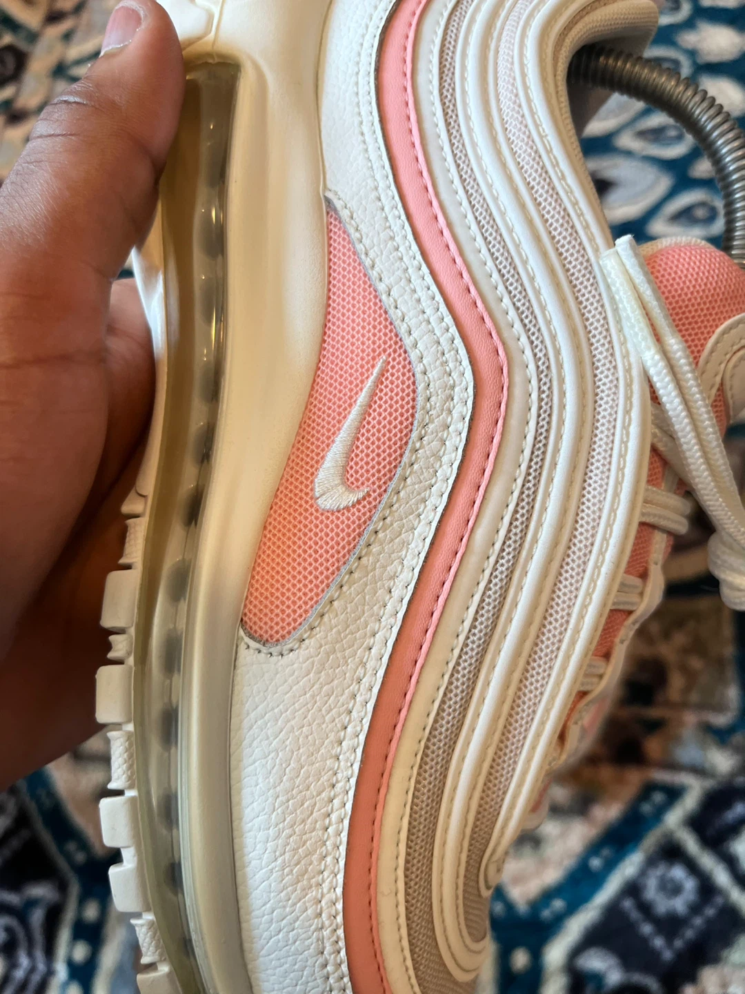 Nike Air Max 97 Women's Size 9 White/Pink - photo 3