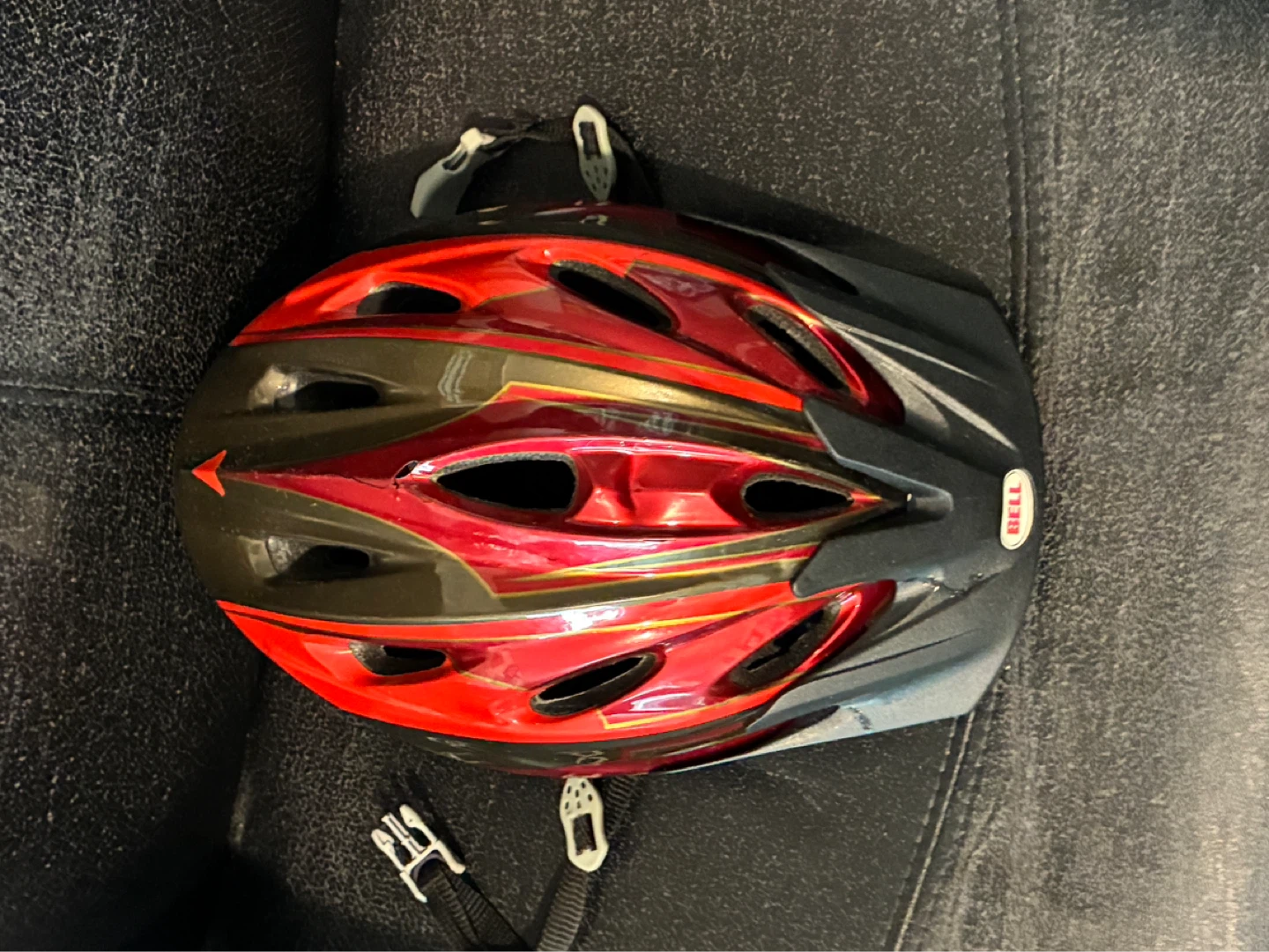 Bell Bicycle Helmet - Red/Gold - Red - photo 3