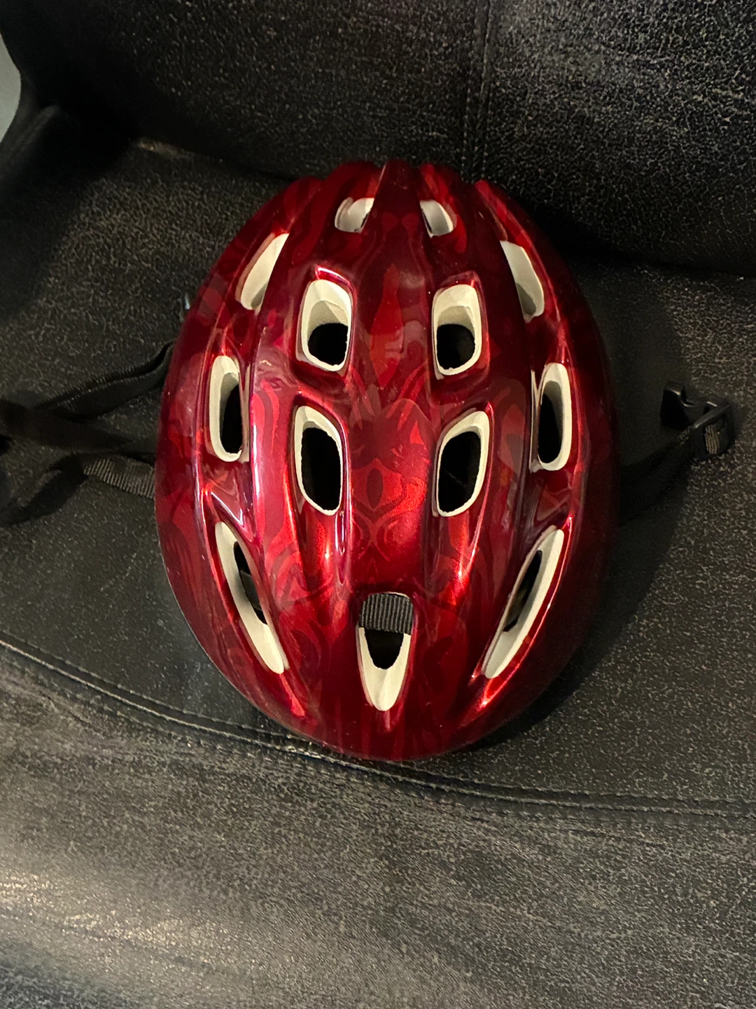 Bell Bicycle Helmet - Red/Gold - Red - photo 5
