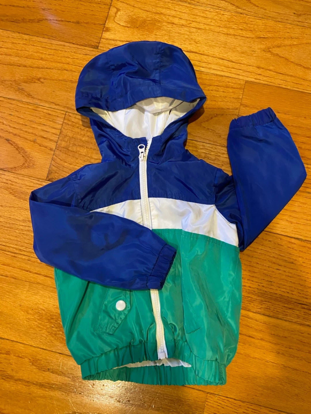 North Zone Colorblock Hooded Windbreaker Jacket Size 2T - photo 2