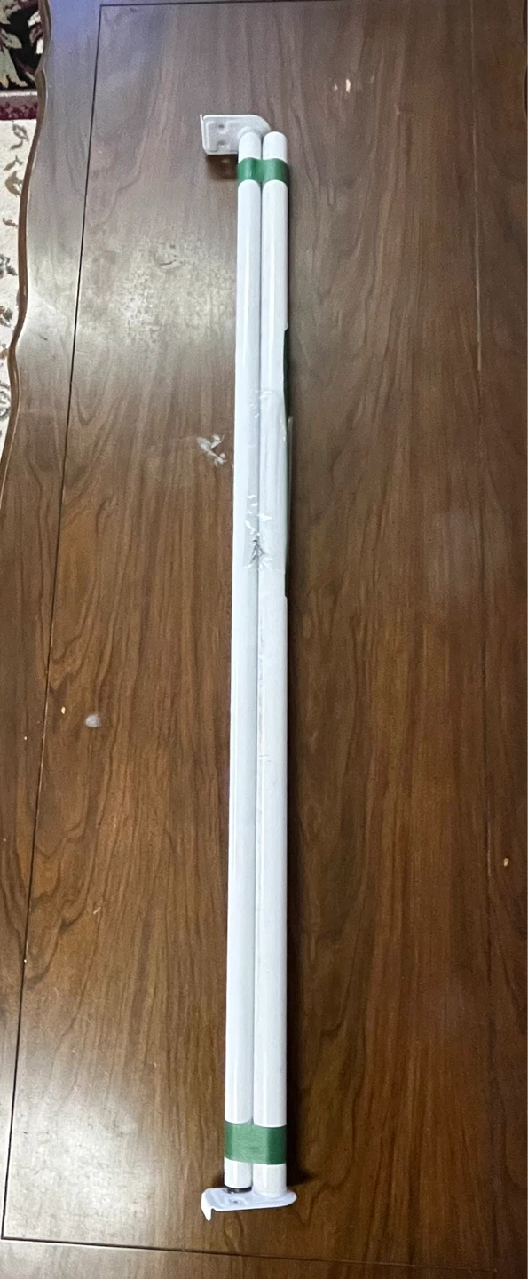 White Curtain Rod Set 37.5 inches - photo 2